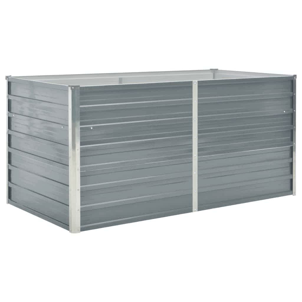 vidaXL Hochbeet Hochbeet Grau 160 x 80 x 77 cm Verzinkter Stahl