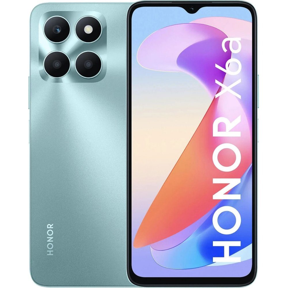Honor X6a 128 GB / 4 GB - Smartphone - cyan lake Smartphone (6,5 Zoll, 128 GB Speicherplatz)