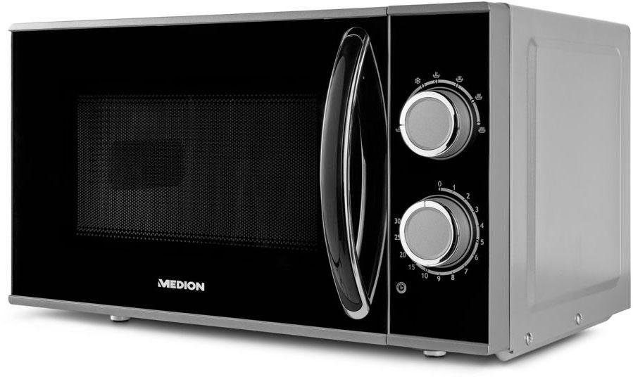 Medion® Mikrowelle MD 15644, Mikrowelle, 17 l, Leistung 700 W, 6 Leistungsstufen, Auftaufunktion