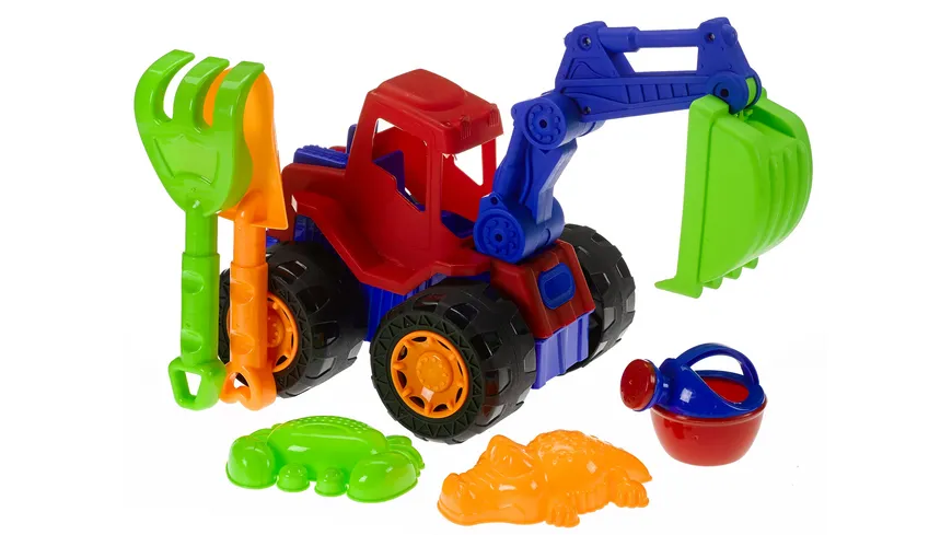 Müller - Toy Place - Sanset Bagger 6-teilig, 1 Set, sortiert