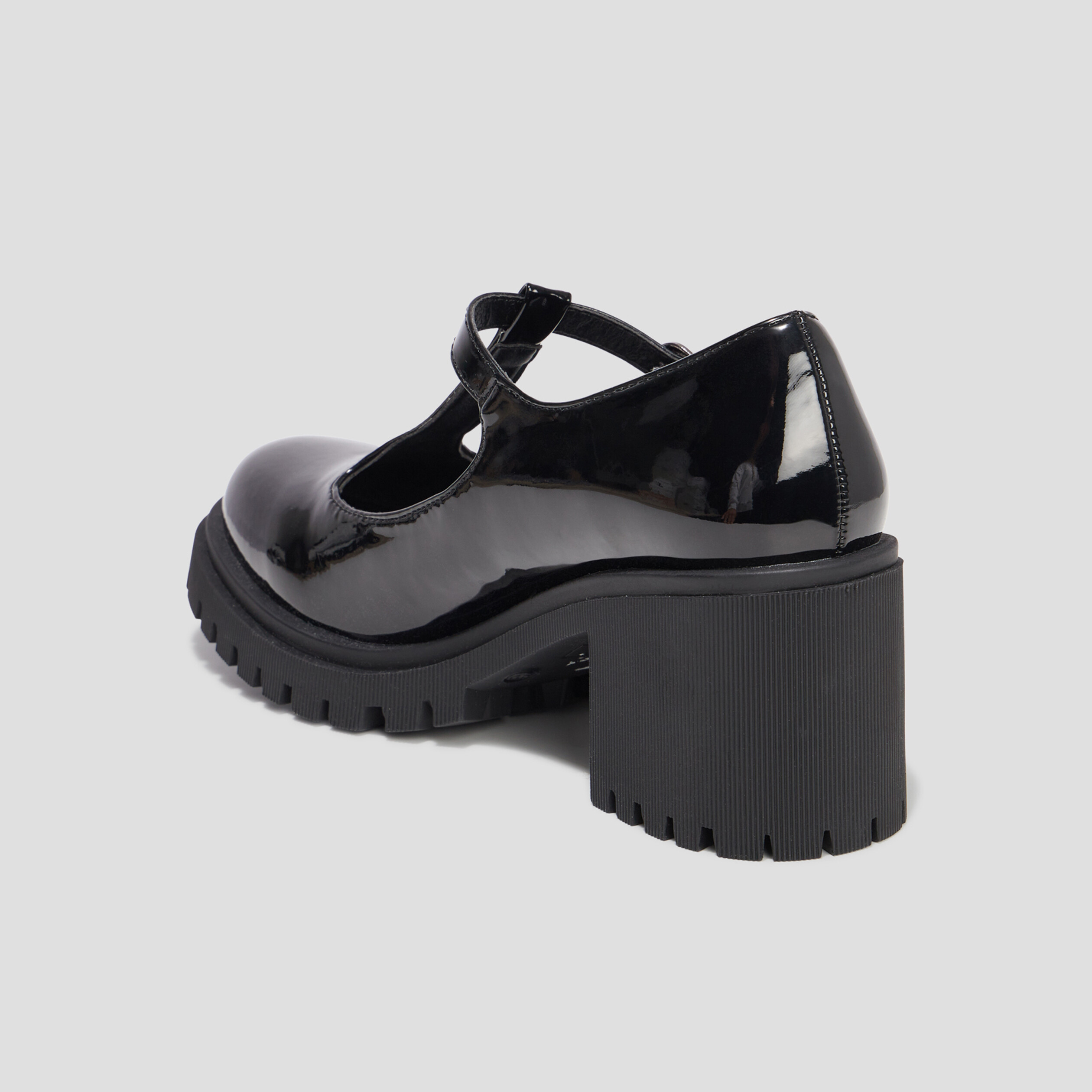 Loafers salomé vernies crantées Liberto noir femme | La Halle