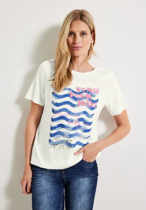 CECIL Wave Fotoprint Shirt