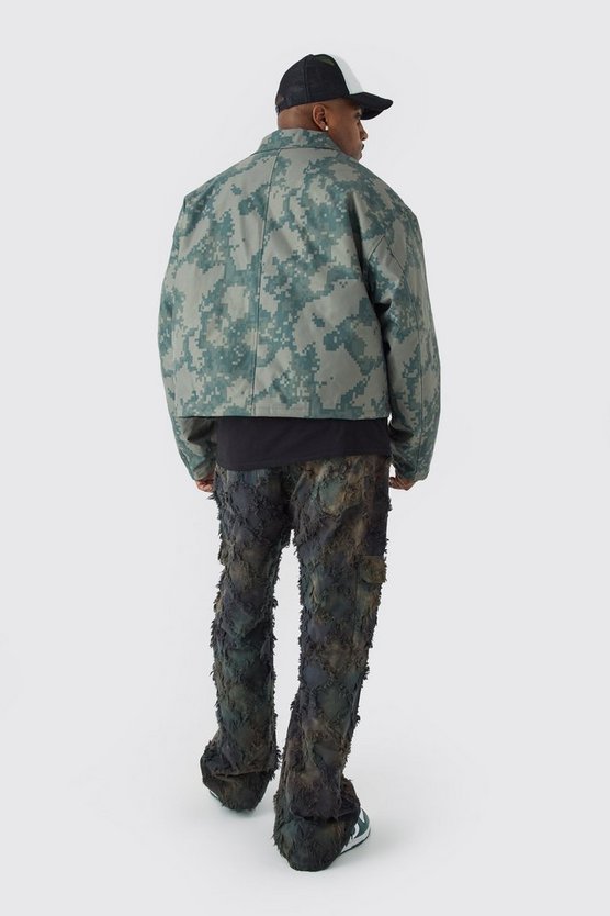 Plus lockere Camouflage Cargo-Hose