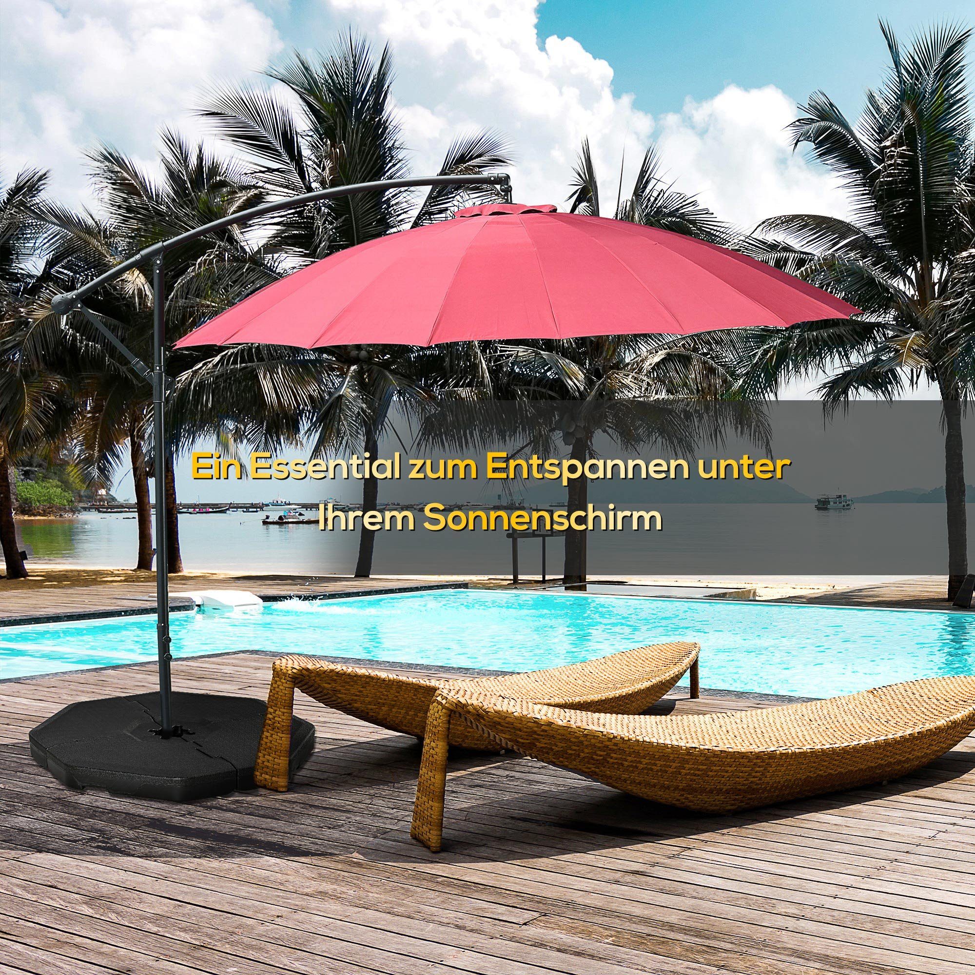 Outsunny Schirmhalter Sonnenschirmgewicht