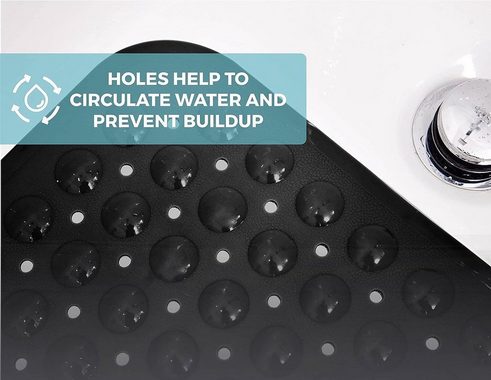 Duschmatte Duscheinlage Duschmatte rutschfest speziell für Erwachsene BOTC, Duschmatte rutschfest für die Dusche, Schnell trocknend, Rutschfest, Vermeidung von Stürzen, sicheres Material, schneller Wasserabfluss, leicht zu reinigen, maschinenwaschbar