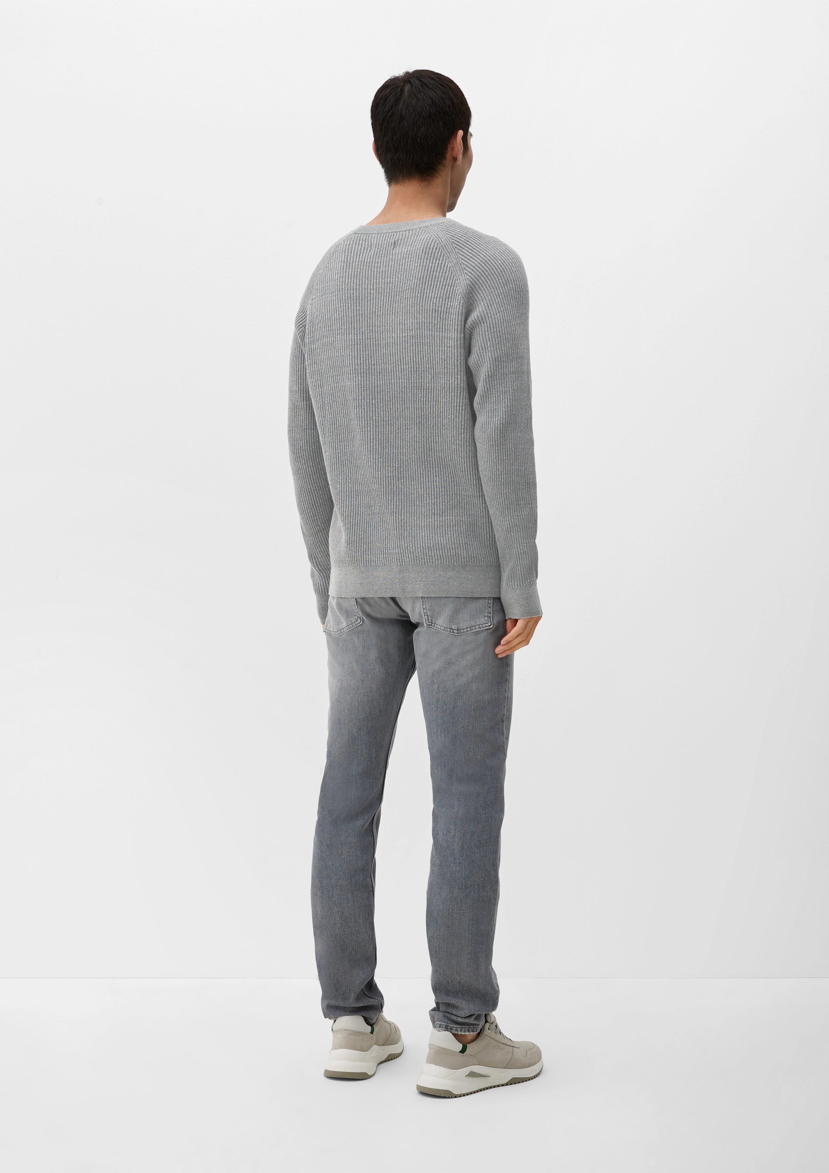 Strickpulli mit Rippstruktur  2124528-9730