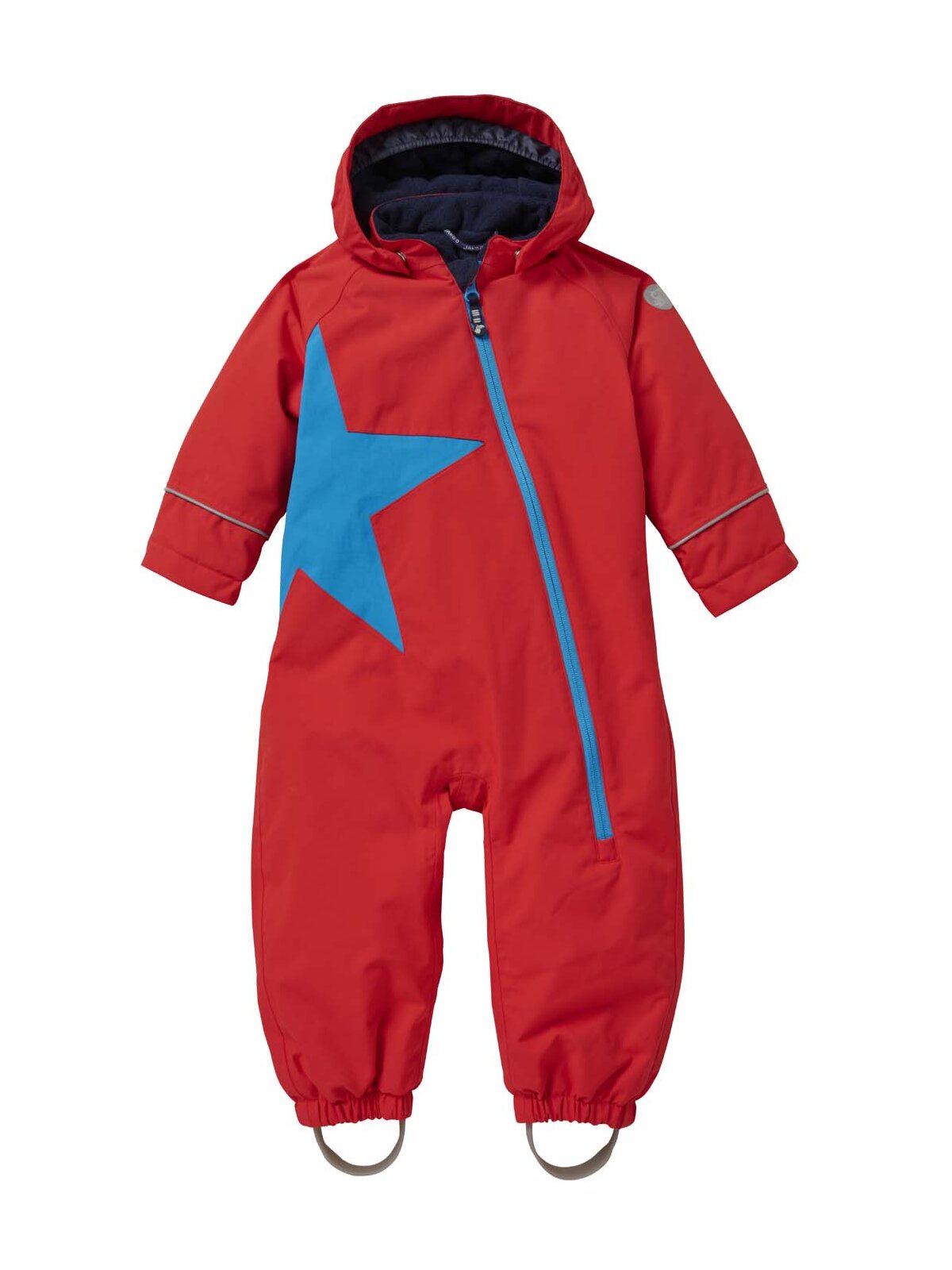 Schneeoverall Stern, tomatenrot