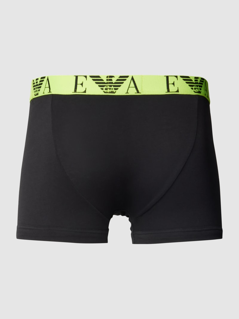 Trunks im unifarbenen Design im 3er-Pack in schwarz