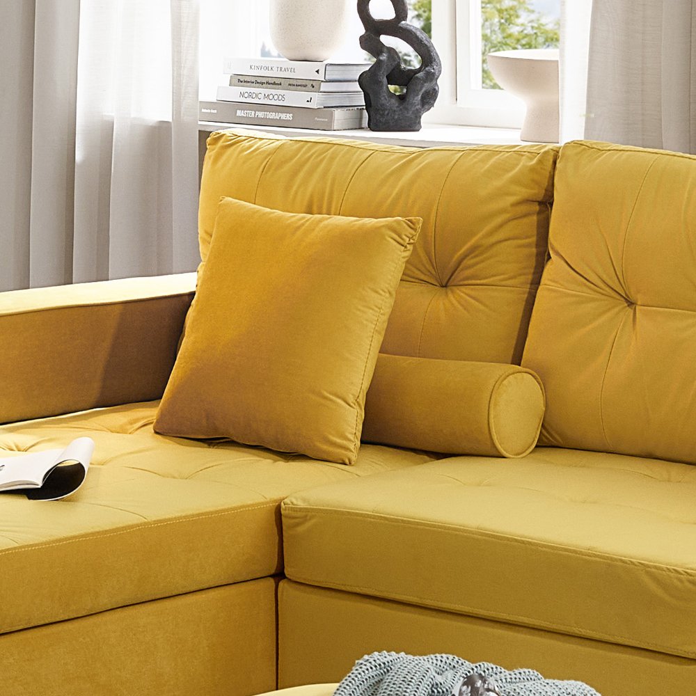 Home Deluxe Sofa ROM – Samt Gelb