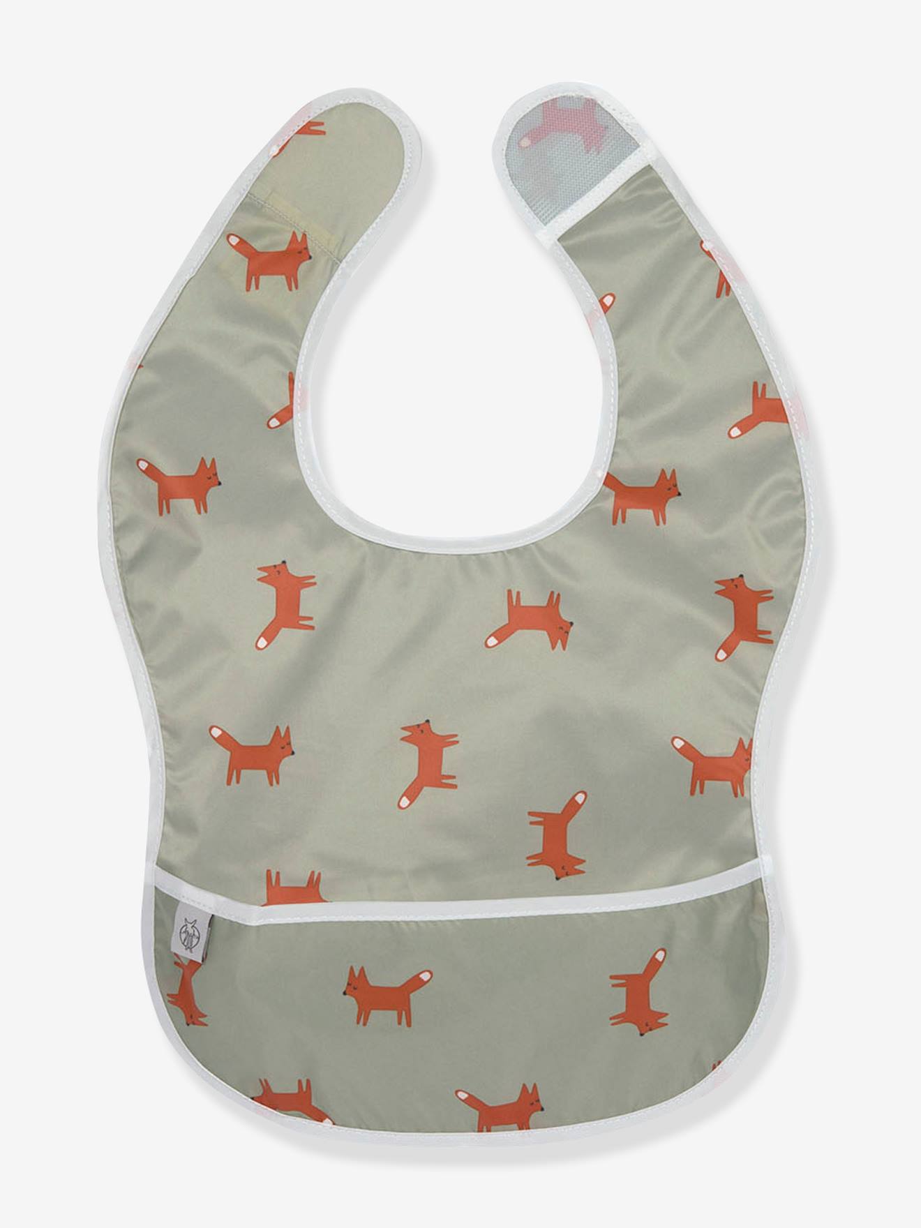 Lässig Baby Lätzchen-Set mit Auffangtasche LITTLE FOREST LÄSSIG - weiß+rosa