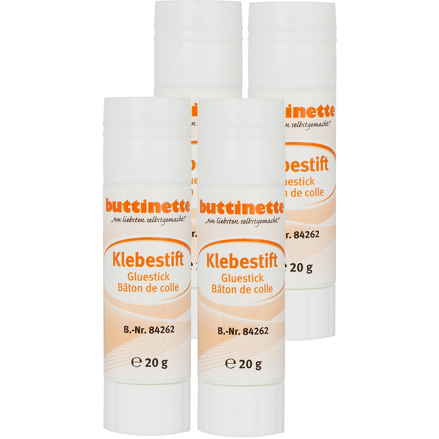 buttinette Klebestift, 20 g, 4 Stück