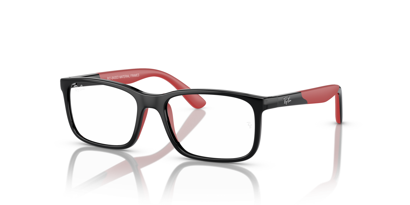 RB1621 OPTICS KIDS BIO-BASED - Negru lucios pe roșu