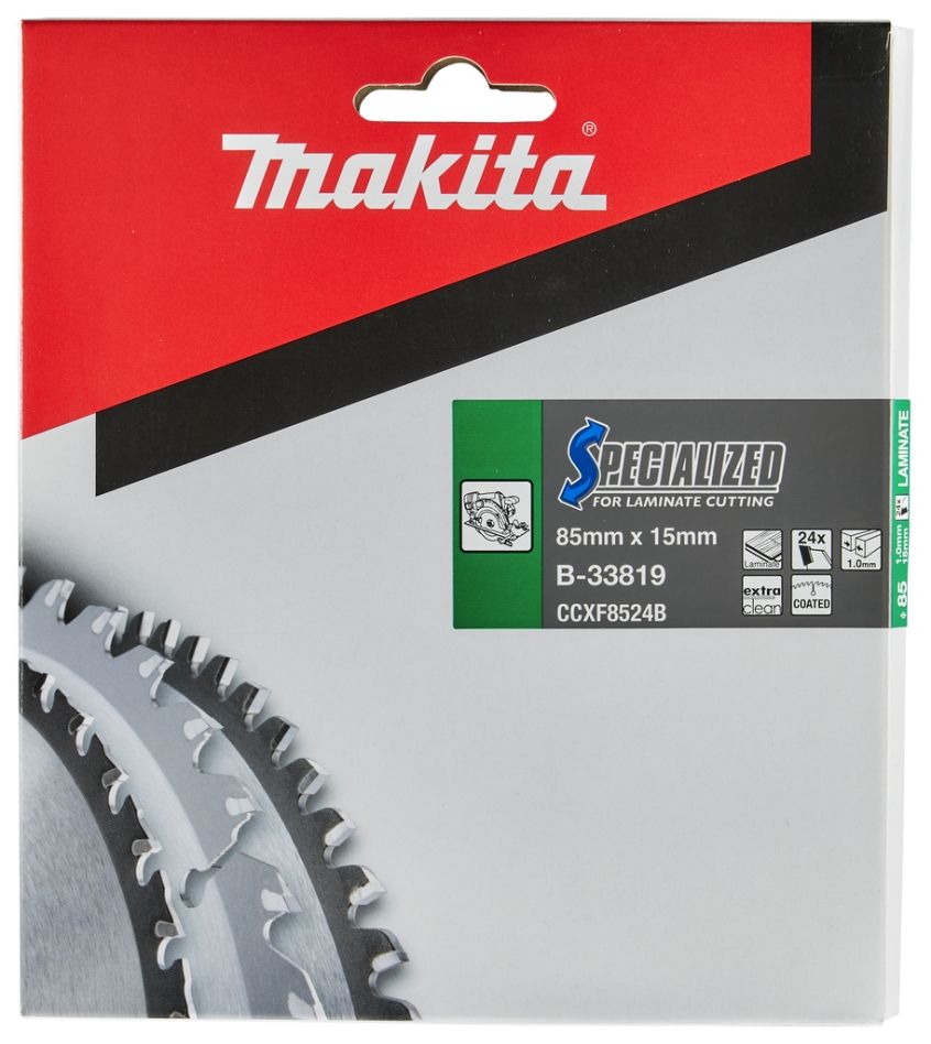 Makita Zubehör B-33819 Laminatsägeblatt 85x15x1,0 24T 7g