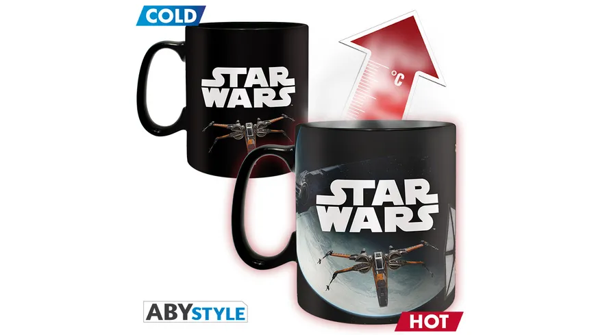 Star Wars Spacebattle Thermoeffekttasse