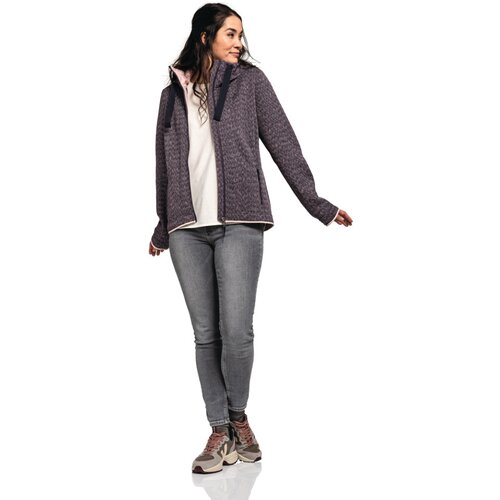 DAMEN UNTERJACKE FLEECE HOODY AURORA L