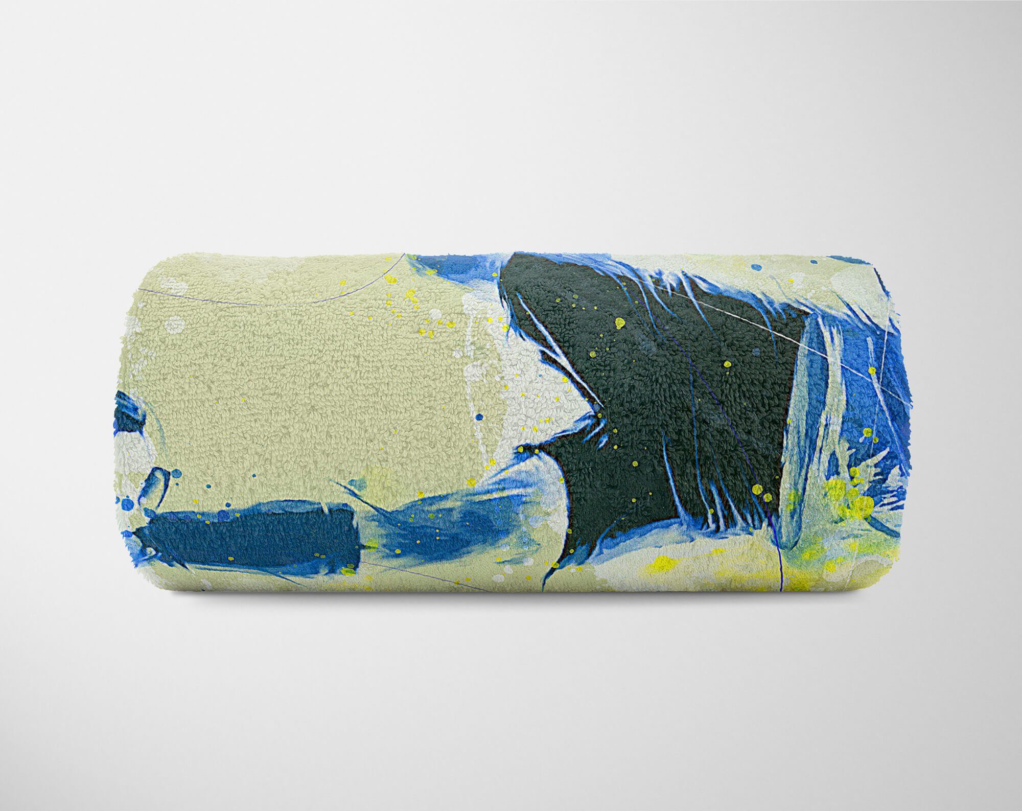 Sinus Art Handtücher SplashArt Sport Handtuch Strandhandtuch Saunatuch Kuscheldecke Kunstvoll Fußball Sporthan, Baumwolle-Polyester-Mix (1-St), Handtuch