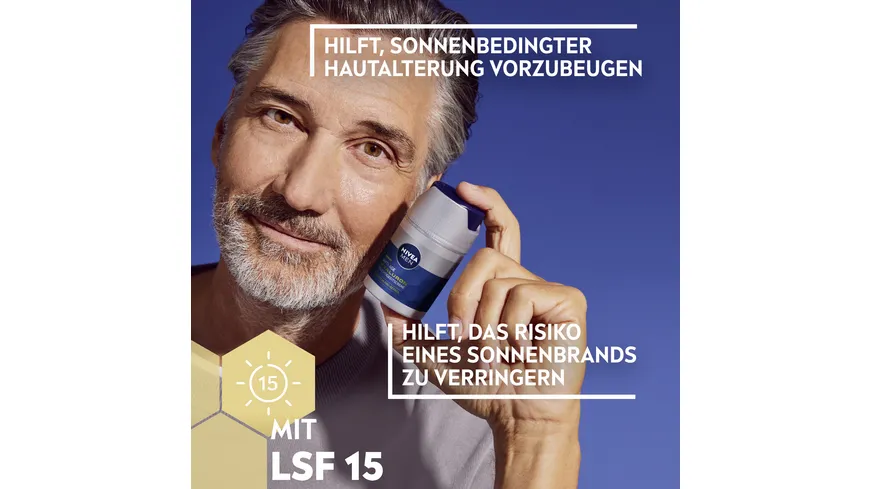 NIVEA MEN Anti Age Hyaluron Feuchtigkeitscreme SPF15 50 ml