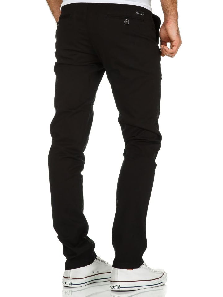 Amaci&Sons Slim Fit Chino mit Stretch ATLANTA in Schwarz günstig kaufen