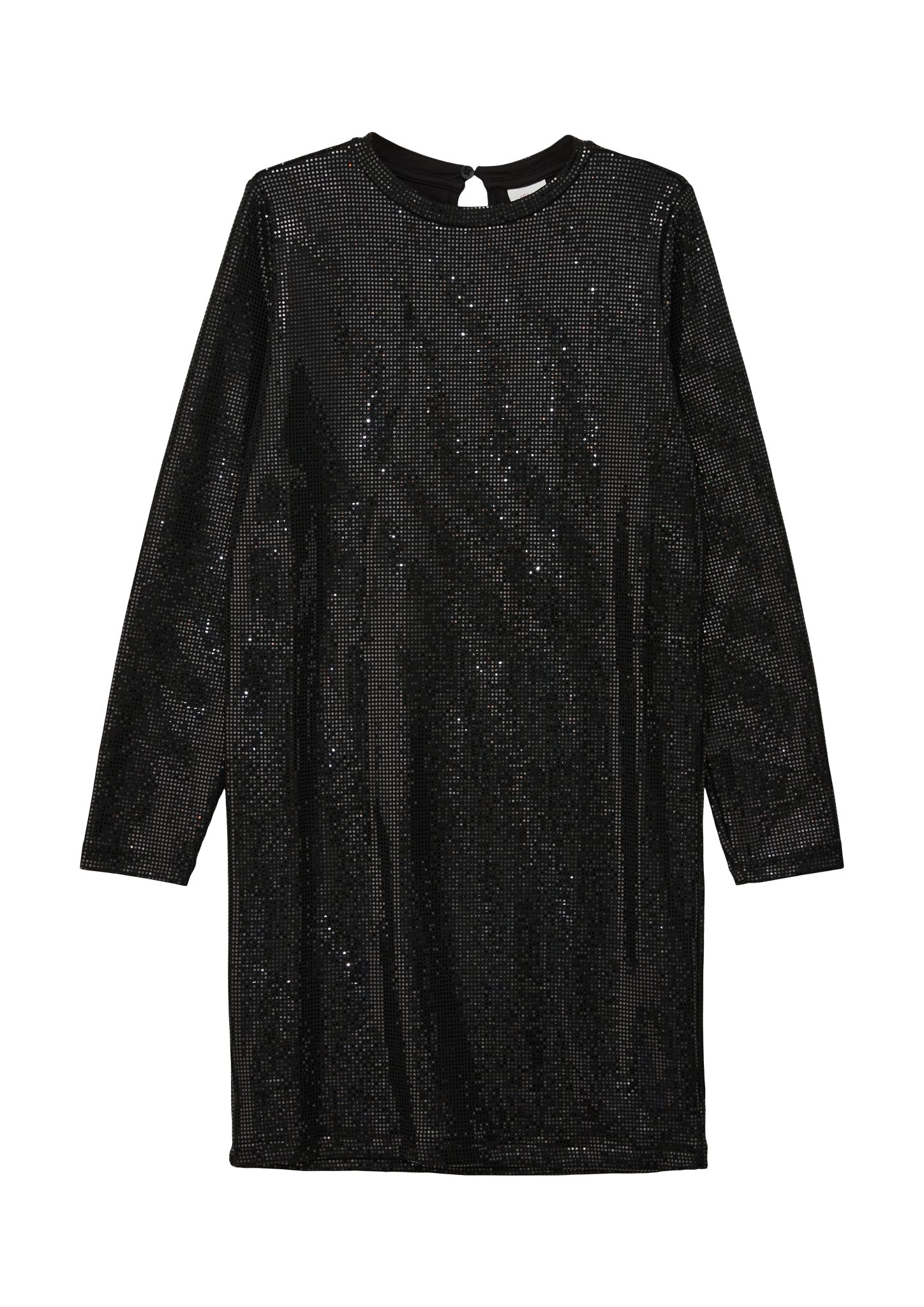 s.Oliver Minikleid Jerseykleid mit Pailletten-Besatz Pailletten