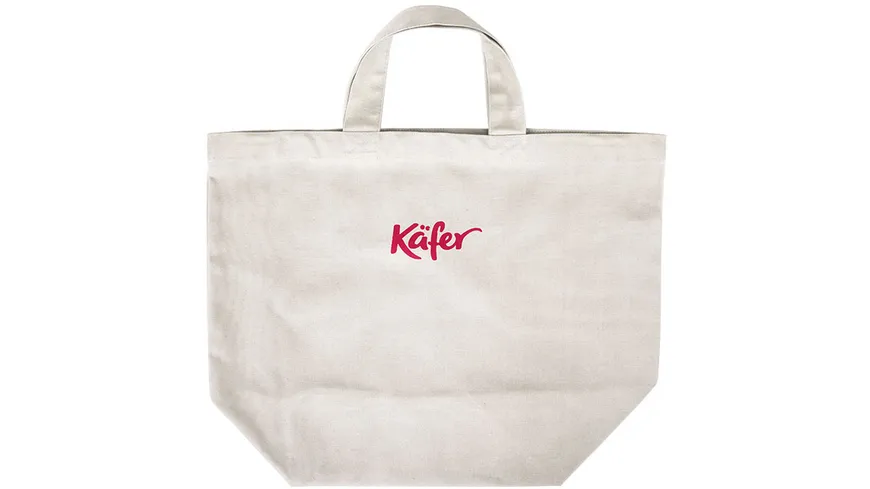 Käfer Baumwolltasche Grau