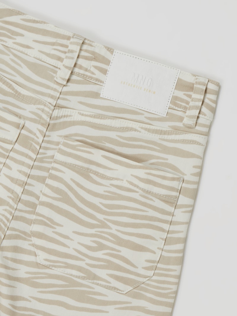 Hose mit Stretch-Anteil Modell 'Tiger' in ecru