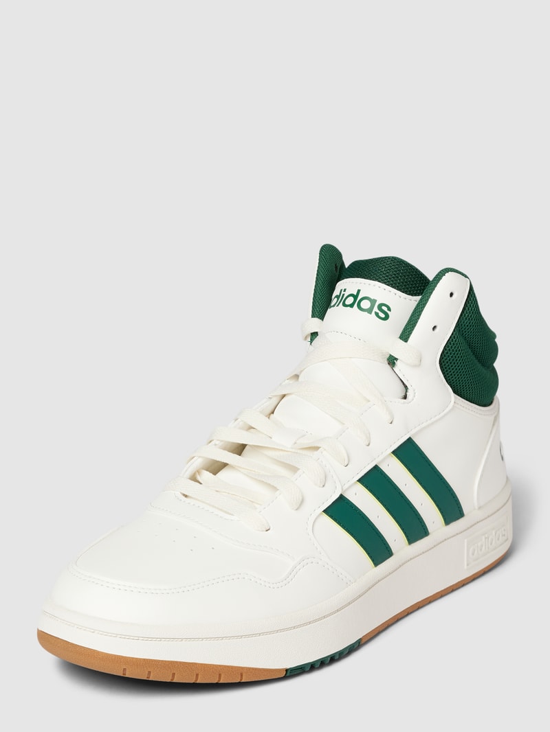 High Top Sneaker mit Kontrastbesatz Modell 'HOOPS 3.0 MID' in weiß
