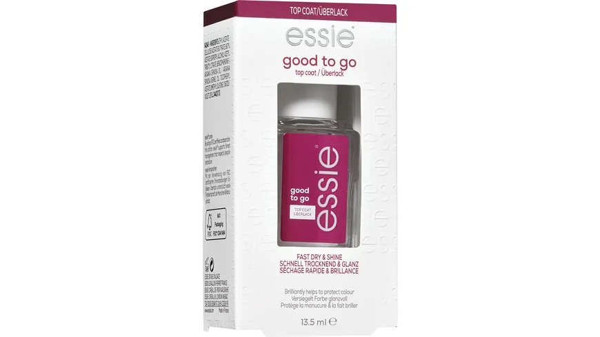 ESSIE Good to Go Topcoat  Überlack 13.5 ml klar