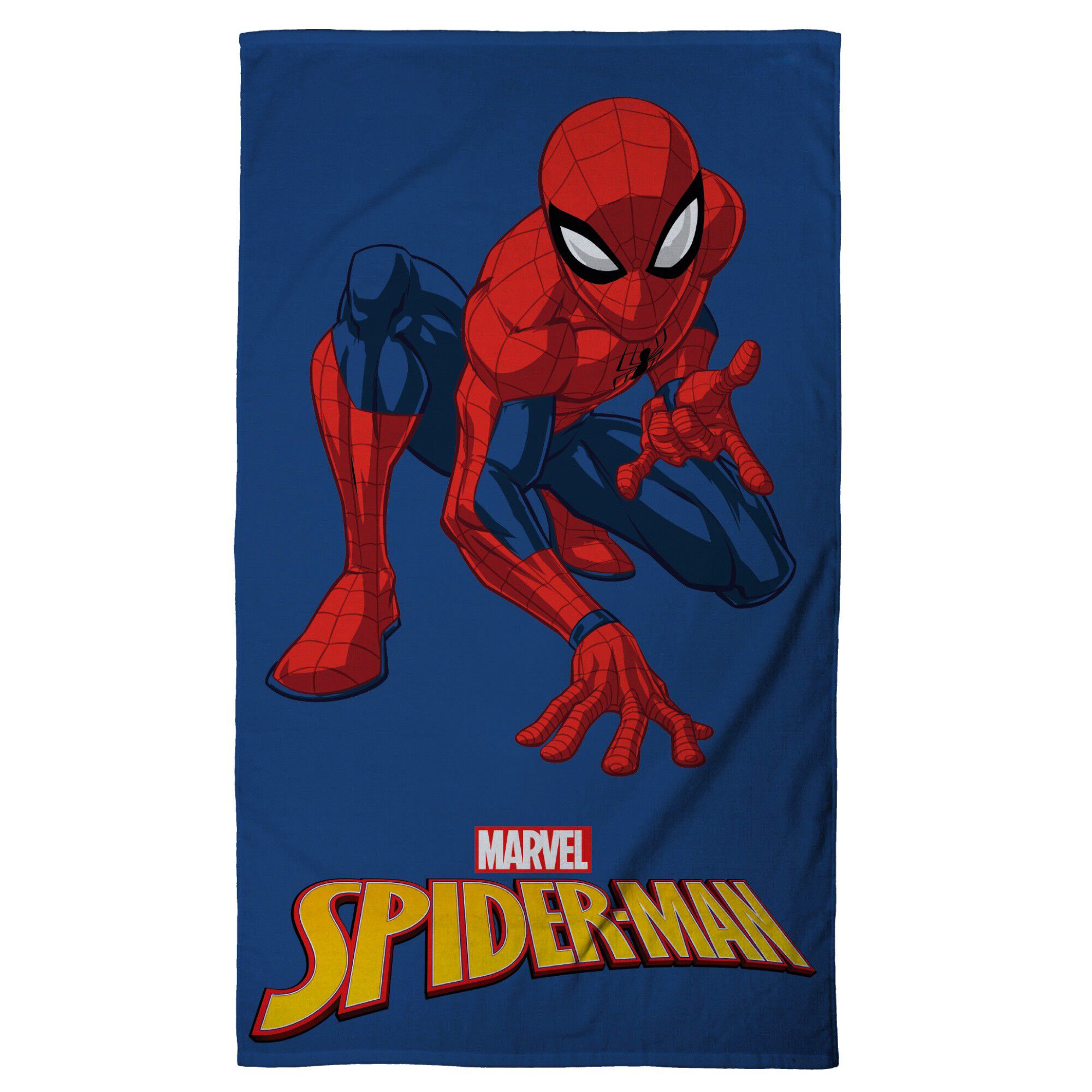 Drap de plage enfant Spider-Man éponge velours coton
