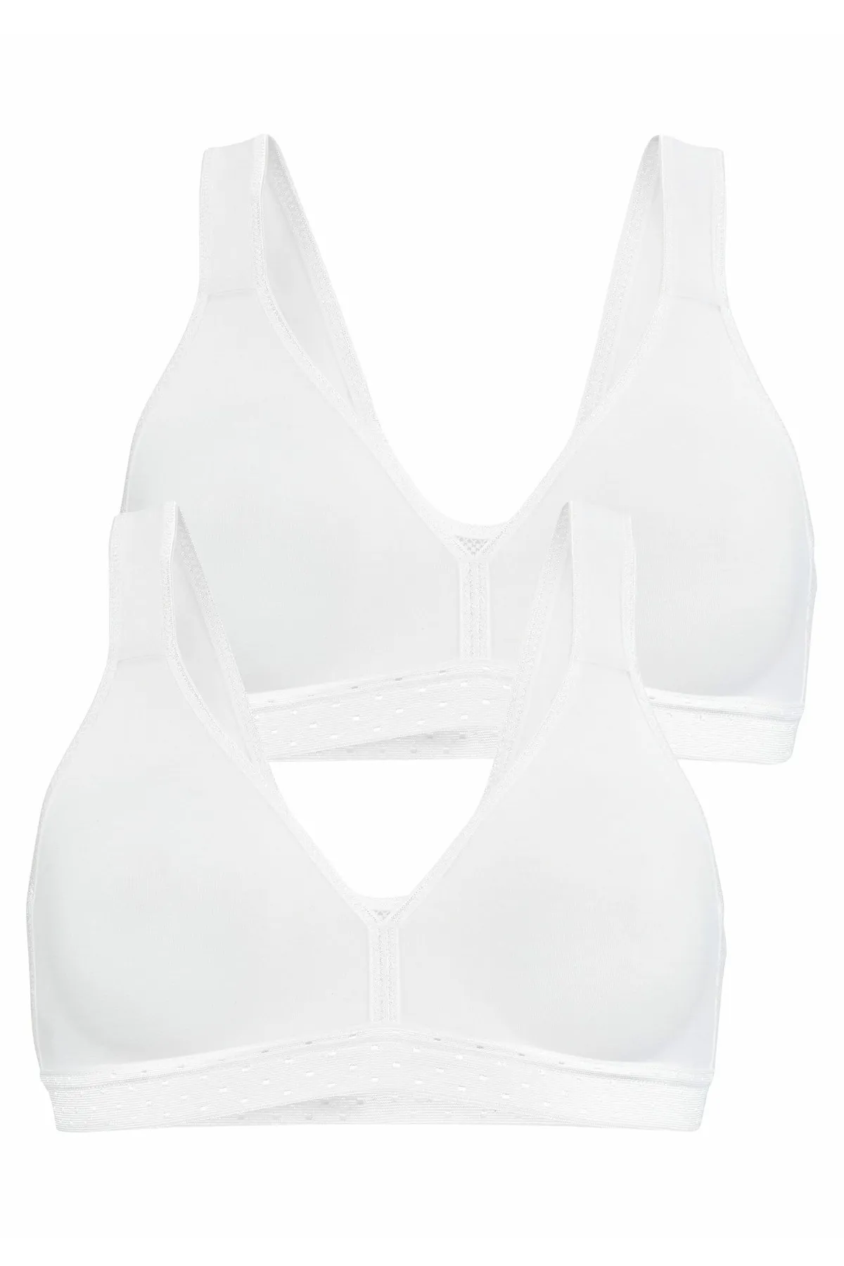PETITE FLEUR  Sport-BH - Weiß - Unifarben
