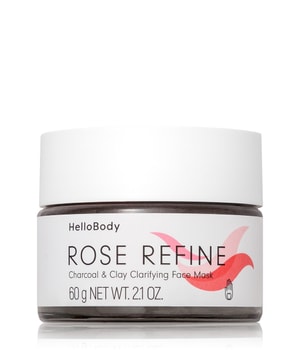 HelloBody ROSE REFINE Charcoal & Clay Clarifying Face Mask Gesichtsmaske-50 ml