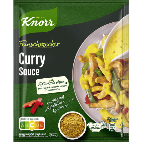 Knorr Feinschmecker Curry Sauce ergibt 250ML