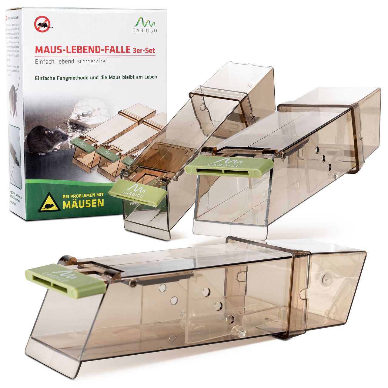 Gardigo Maus-Lebend-Falle 2er Set