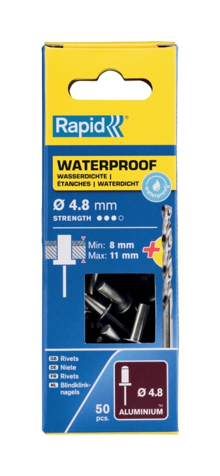 Rapid 5000402 Vízálló vakszegecsek Ø4,8 x 14 mm 50 darab