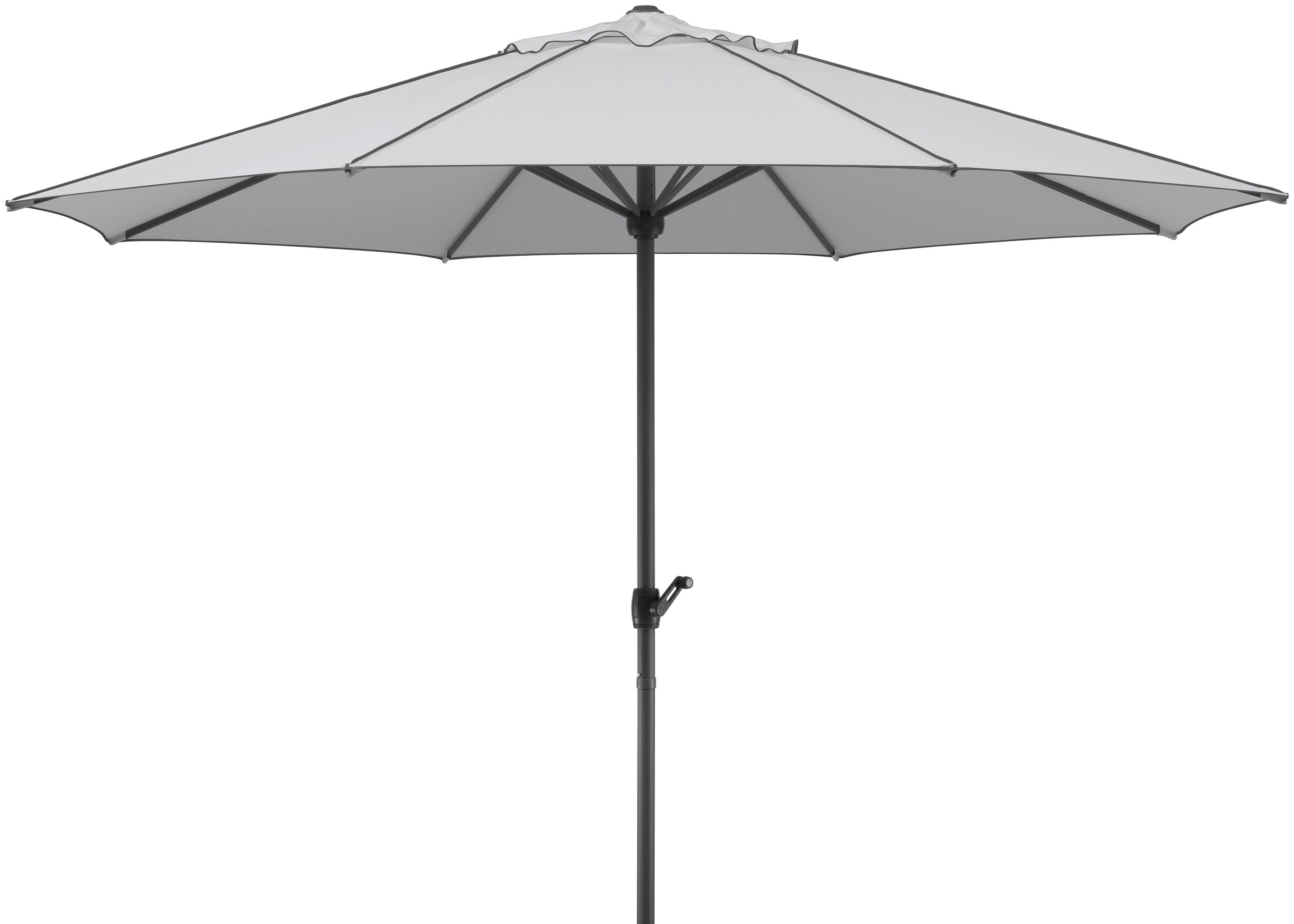 Schneider Schirme Marktschirm Adria, Durchmesser 350 cm, silbergrau, rund, ohne Schirmständer