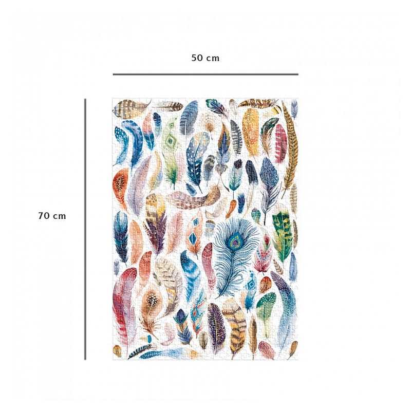 Puzzle aquarelles de plumes 1000 pièces