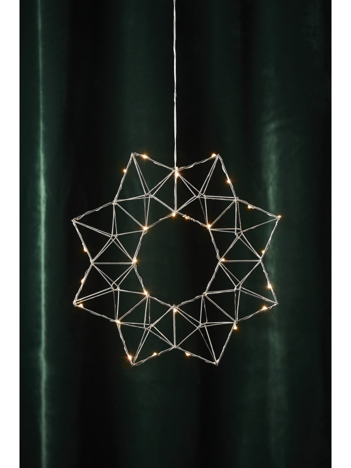 STAR Trading LED Deko-Kranz 'Edge, silber, Ø 40cm günstig kaufen onesize