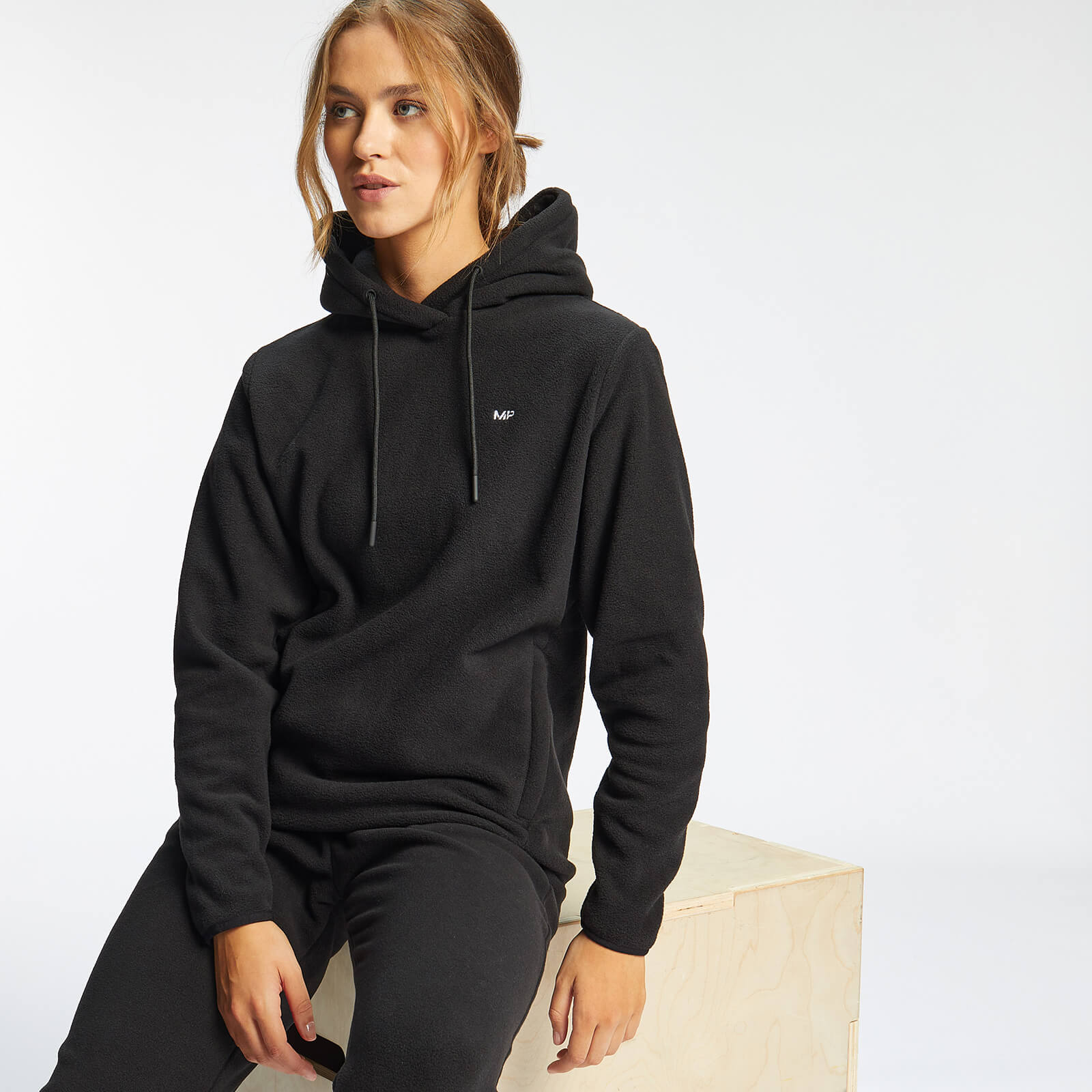 Sweat à capuche en polaire MP Essentials pour femmes – Noir