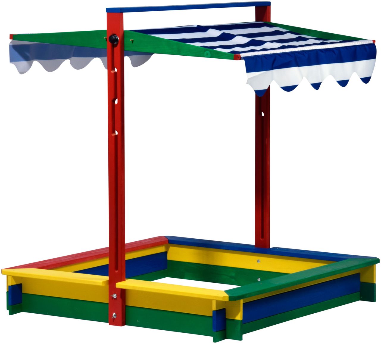dobar Bunter Sandkasten mit absenkbarem Dach