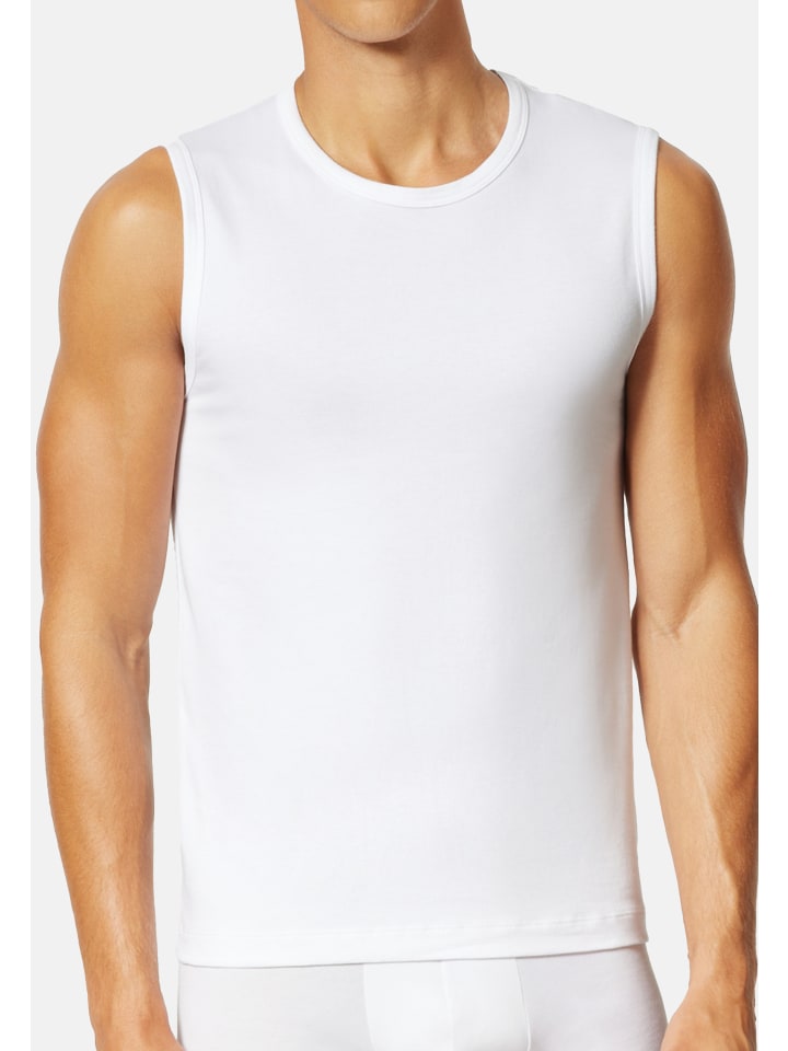 UNCOVER BY SCHIESSER Unterhemd / Tanktop Basic in Weiß günstig kaufen