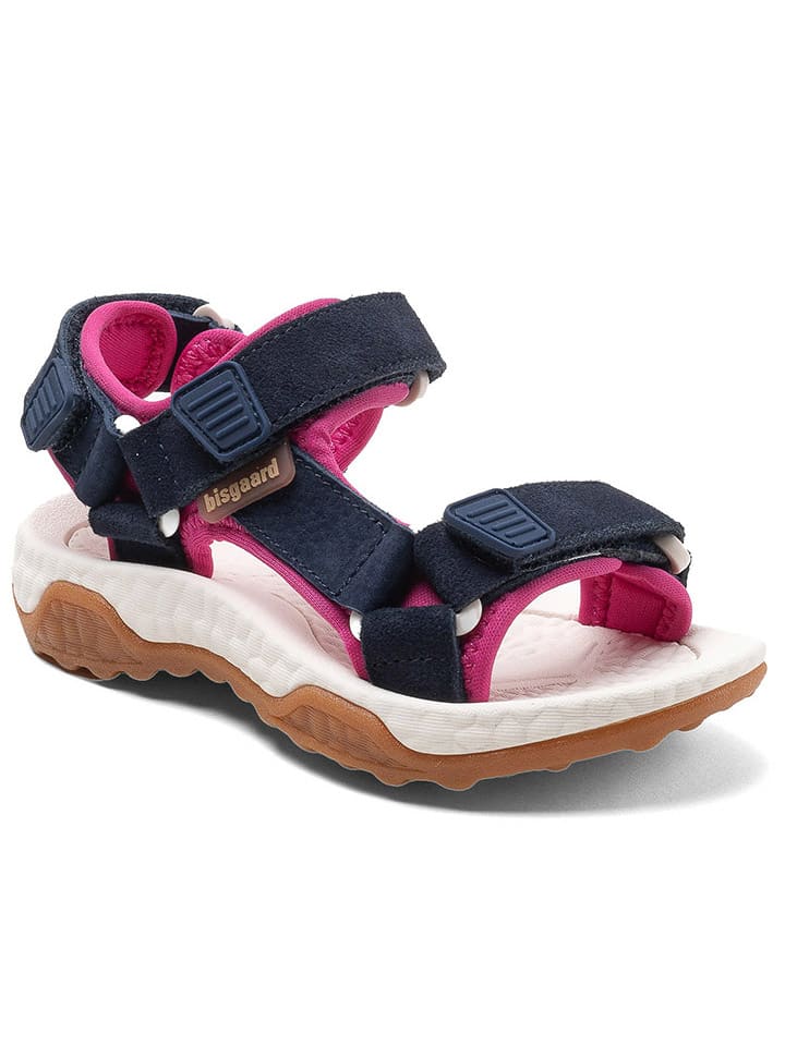 bisgaard Sandalen in Dunkelblau/ Pink günstig kaufen