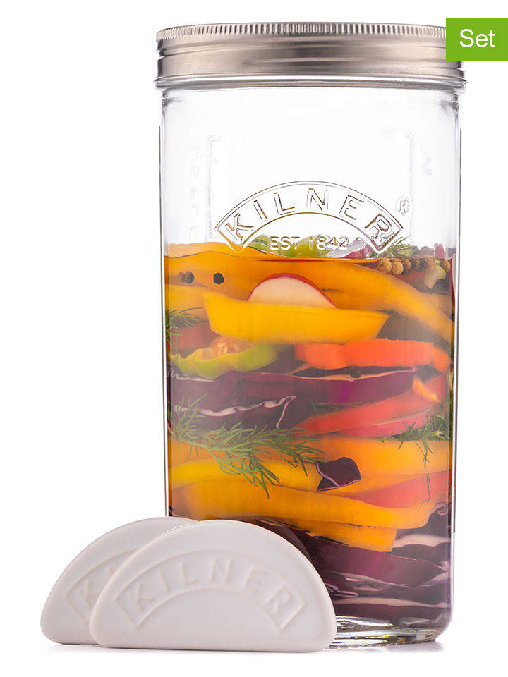 Kilner 5tlg. Fermentier-Set in Transparent - 1 l günstig kaufen onesize