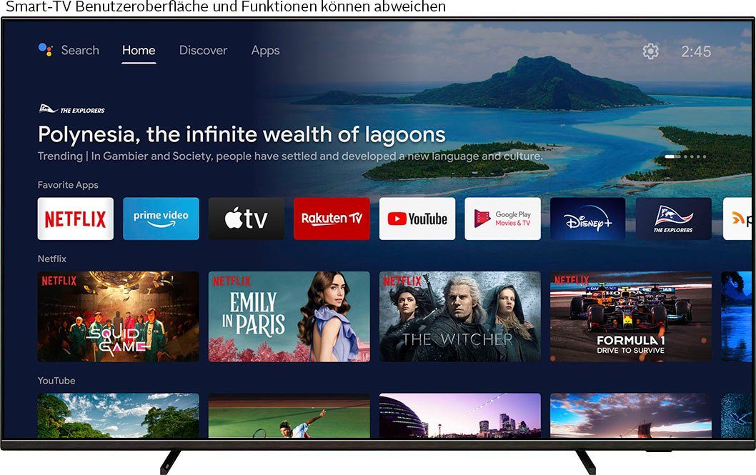 Philips 55PML9507/12 LED-Fernseher (139 cm/55 Zoll, 4K Ultra HD, Android TV, Smart-TV)