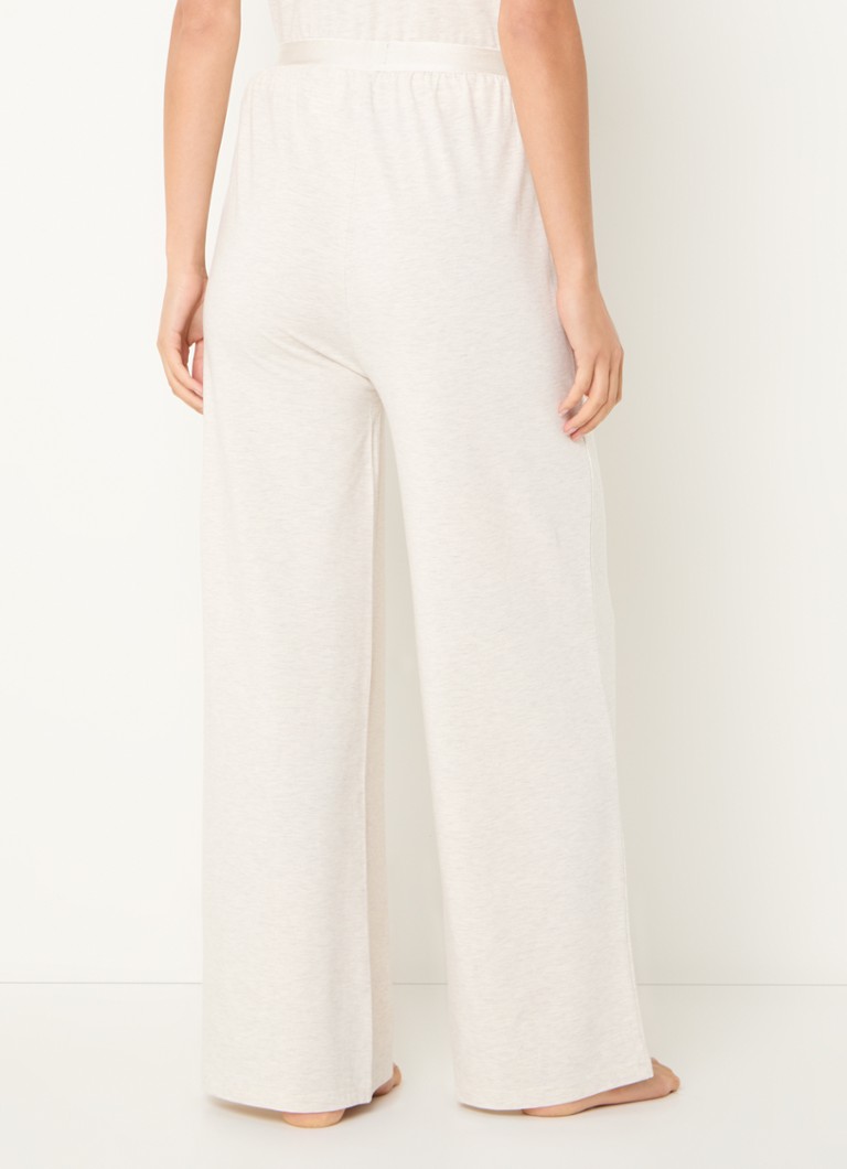 HUGO BOSS Bea high-waisted wide-fit pyjama bottoms with melange design