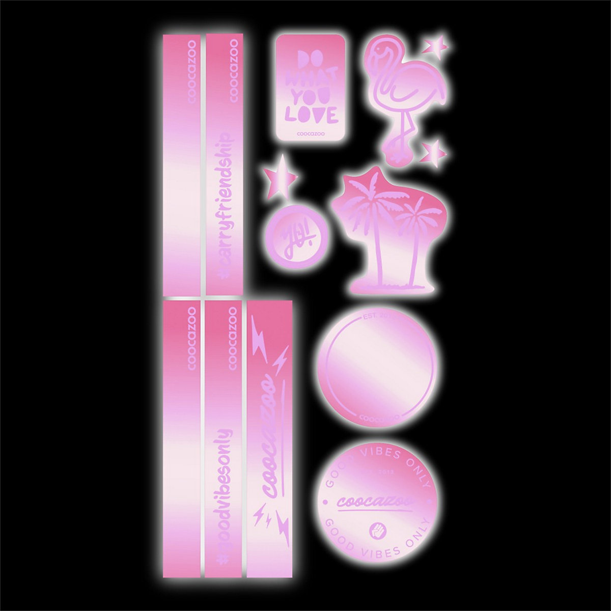 Stickerset Berry, reflektierend