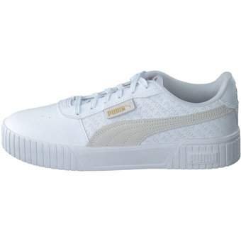 PUMA Carina 2. Logobsession Sneaker in weiß