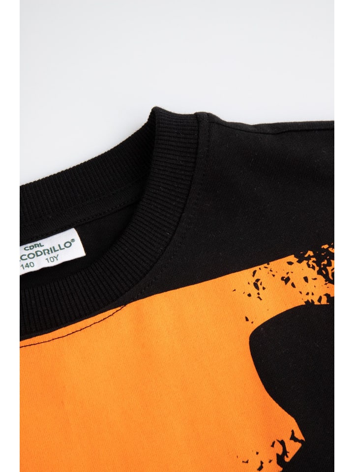 Coccodrillo T-Shirt mit kurzen Ärmeln in schwarz günstig kaufen