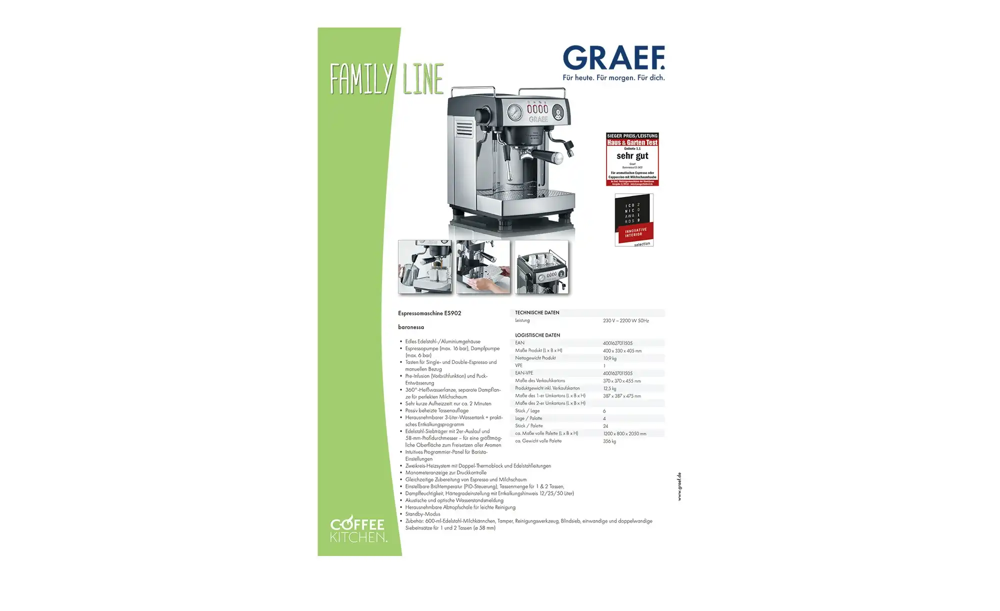 GRAEF Siebträgermaschine ES 902