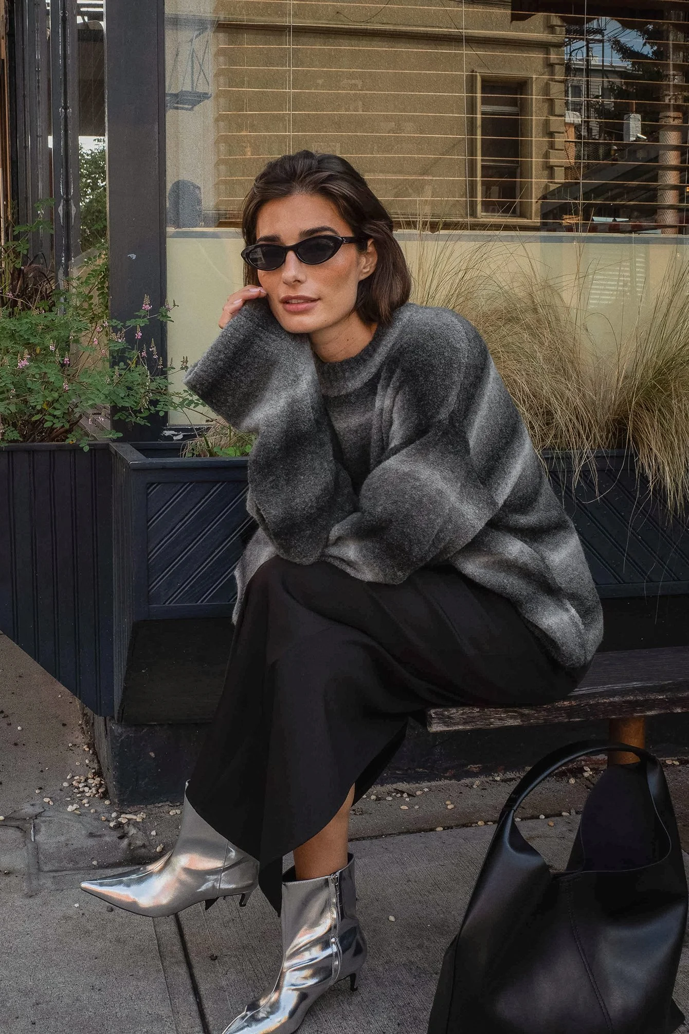 Stiefeletten mit Kitten-Heel-Absatz