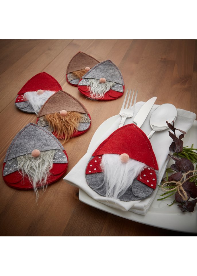 Besteckhalter im Wichtel-Design (6er Pack)