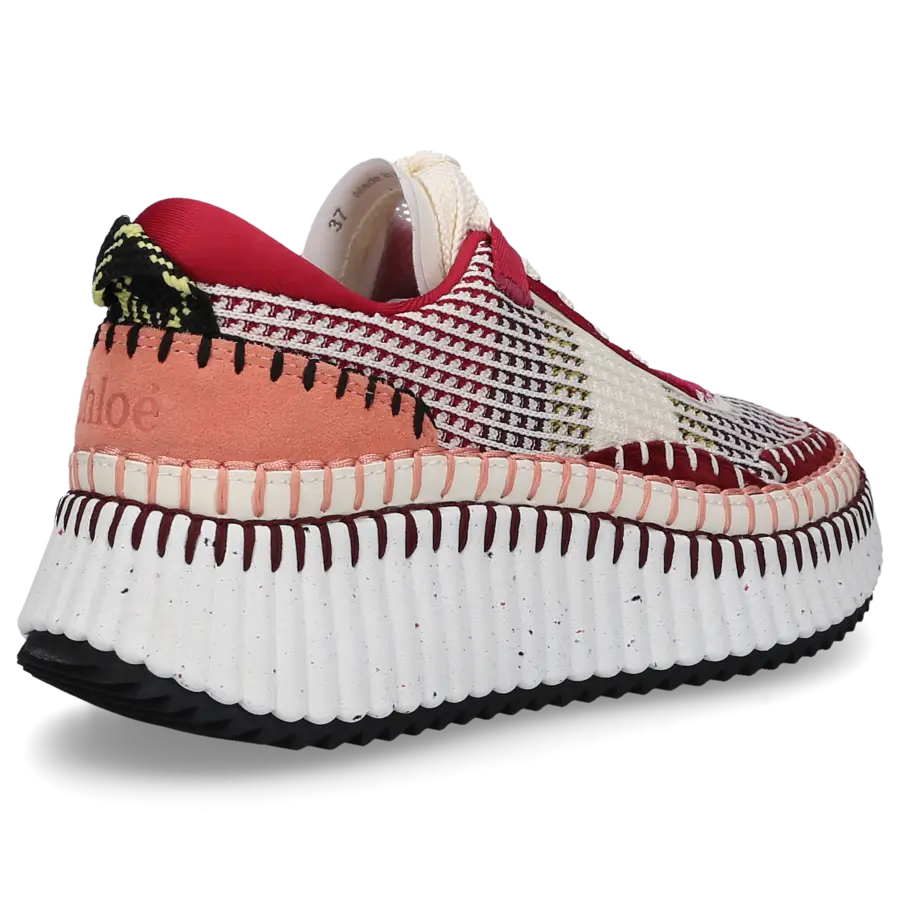 Chloé - Sneaker low NAMA Baumwolle - rot